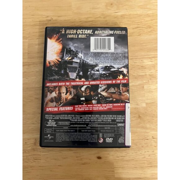Death Race 2008 DVD Unrated Jason Statham Tyrese Gibson Action Movie Pre-Owned - Picture 2 of 4
